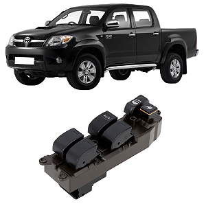 INTERRUPTOR BOTAO VIDRO ELETRICO TOYOTA HILUX / SW4 2005 2006 2007 2008 2009 2010 2011 2012 2013 2014 2015  84820-33170
