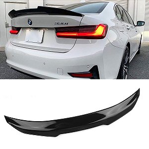 AEROFÓLIO TRASEIRO PORTA MALA ALTO PINTADO BLACK PIANO BMW G20 2020 2021 2022 2023 2024 2025
