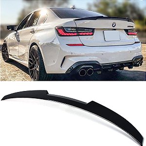 AEROFÓLIO TRASEIRO M4 STYLE PINTADO BLACK PIANO BMW G20 2020 2021 2022 2023 2024 2025