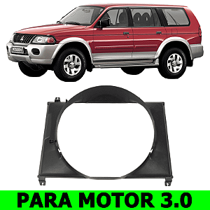 SUPORTE DEFLETOR VENTOINHA RADIADOR PAJERO SPORT 3.0 2000 2001 2002 2003 2004