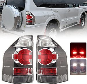 LANTERNA MASCARA NEGRA PAJERO FULL 2 PORTAS 2008 2009 2010 2011 2012 2013 2014 2015 2016 2017 2018