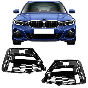 GRADE MOLDURA FAROL MILHA NEBLINA BMW G20 G21 320I 330E 330I M SPORT 2020 2021 2022