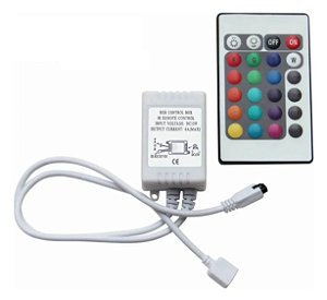 FONTE + CONTROLE IR PARA FITA DE LED RGB