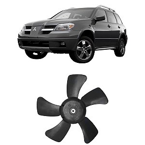 HÉLICE VENTOINHA RADIADOR ESQUERDA MITSUBISHI AIRTRECK LANCER ASX OUTLANDER 2001 2002 2003 2004 2005 2006 2007 2008 2009
