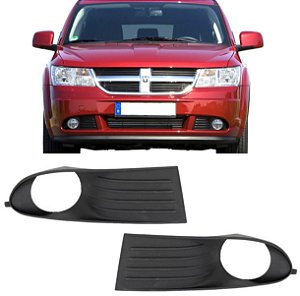 MOLDURA FAROL DIANTEIRO MILHA NEBLINA DODGE JOURNEY 2009 2010 2011