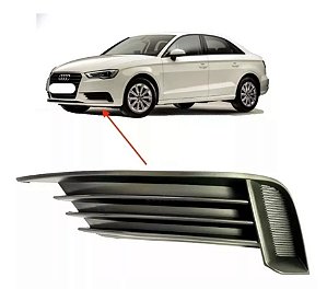 MOLDURA GRADE FAROL NEBLINA MILHA A3 SEDAN 2013 2014 2015 2016