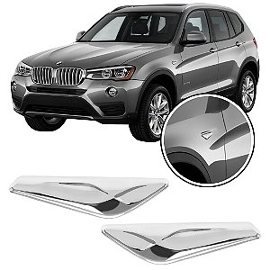 APLIQUE ENTRADA AR PARALAMA DIANTEIRO BMW X3 X4 2015 2016 2017 51117338570 51117338569
