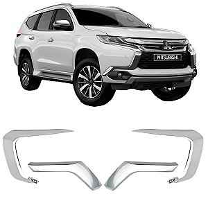 01397-01398 KIT 4 PEÇAS FRISO CROMADO PAJERO SPORT 2019 2020