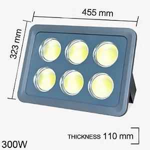 REFLETOR HOLOFOTE LED 300W 6000-6500K BRANCO FRIO IP66 BIVOLT