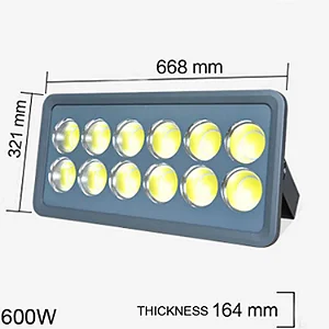 REFLETOR HOLOFOTE LED 600W 6000-6500K IP66 BIVOLT