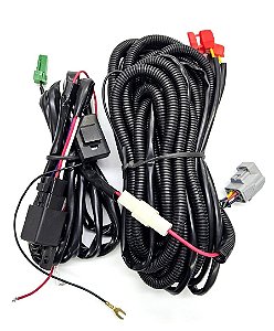 CHICOTE ELETRICO FAROL AUXILIAR PISCA MILHA NEBLINA PAJERO SPORT 2021 2022 2023 2024 2025