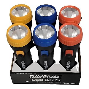 KIT 10 LANTERNAS 1 LED PEQUENA MINI RAYOVAC ROVLC1L2A112