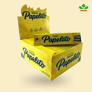 PAPELITO TRADICIONAL KING SIZE | Caixas c/ 50 livretos x 36 sedas