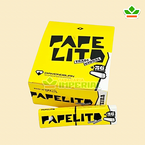 SEDA PAPELITO COM PITEIRA TRADICIONAL KING SIZE | Caixa c/ 24 livretos X 32 sedas + piteiras