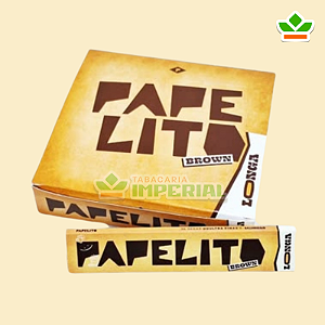 PAPELITO LONGA BROWN | Caixa c/ 25 livretos x 33 sedas