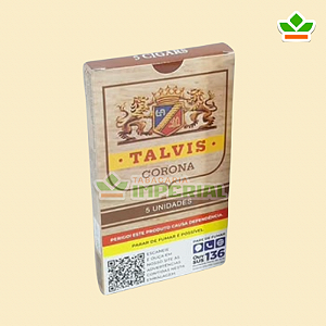CHARUTO TALVIS CORONA CHOCOLATE | CAIXA COM 5