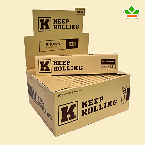 SEDA KEEP ROLLING BROWN KING SIZE | CAIXA C/ 40 LIVRETOS