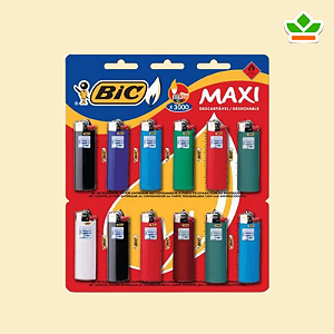 CARTELA ISQUEIROS BIC MAXI 12 UNIDADES