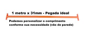 Barra Fixa 1 M X 31 Mm Sem Laterais (SÓ A BARRA) Taurofitness