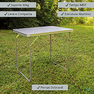 Mesa Prática pequena MOR 80 x 60