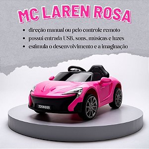 McLaren Carro eletrico infantil 6v mini / Rosa