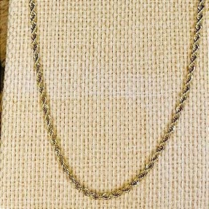 Corrente cordão baiano fino 45cm