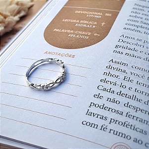 Anel prata 925 infinito n° 16