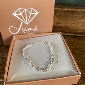 Pulseira prata cinga pura