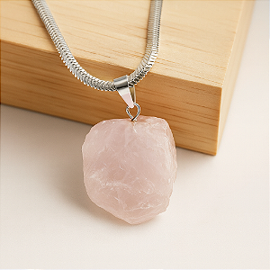 PINGENTE  QUARTZO ROSA-AMOR