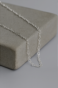 CORRENTE ELO CORAÇÃO 60CM