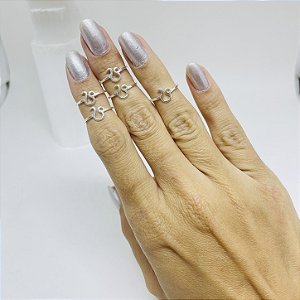 ANEL FALANGE SIGNO REGULÁVEL LEÃO