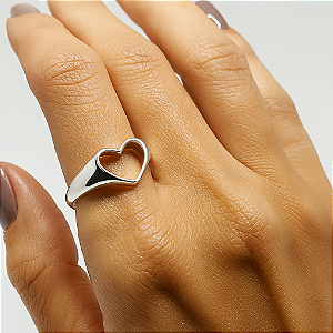 ANEL ROB CORAÇÃO VAZADO