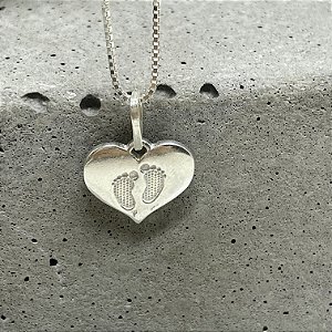 PINGENTE CORAÇÃO PEZINHO