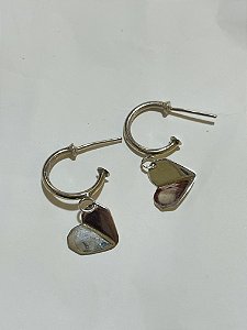 ARGOLA CORAÇÃO GEOMETRICO