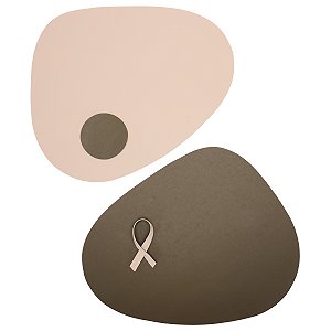 Jogo americano Orgânico Verde e Off-White