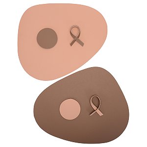 Jogo americano Orgânico Capuccino e Rosê