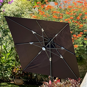 Ombrelone guarda sol lateral 3x3 Monte Carlo base 150 litros