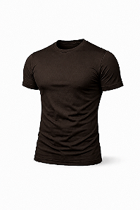 Camiseta Algodão Egípcio Premium - (Marrom)