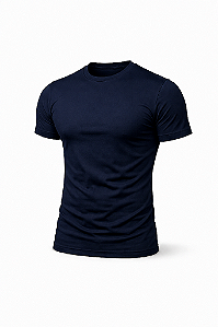 Camiseta Algodão Egípcio Premium - (Azul Marinho)