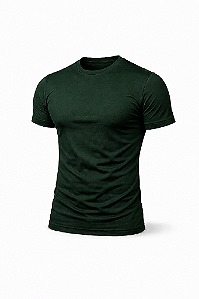 Camiseta Algodão Egípcio Premium - (Verde Escuro)