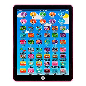 Tablet Interativo Bilíngue Infantil  – Educativo com Sons e Luzes