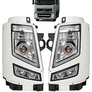 Kit Iluminação Volvo FH FM Clássico 2010 a 2014 Farol Comum