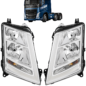 Par Farol Principal Volvo Fh 4 Le Ld Alta Qualidade 2016 2017 2018 2019 2020 2021