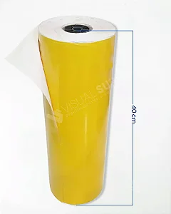 Bobina Papel Couche Amarela