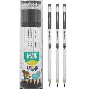 Lápis Grafite 2B LeoClean com Corpo de Madeira