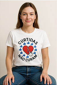 Camiseta Presença Offline Curtidas Não Curam