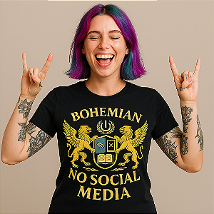 Camiseta Presença Offline Bohemian Premium