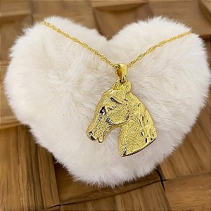Colar Feminino Cabeça de Cavalo Luxe