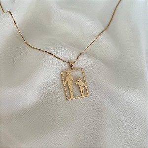 Colar Feminino Mãe e Filho Country