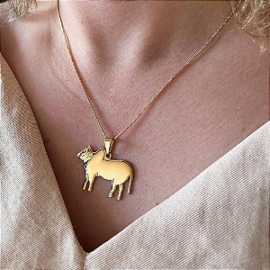 Colar Feminino Boi Chique